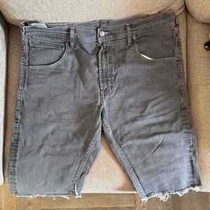 Levis 511 Shorts Adult 40 Gray Cut-off Slim Fit Denim Casual Summer in Mens